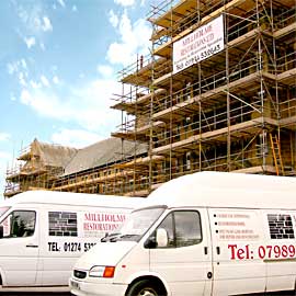 Lime repointing to stonework in Bradford