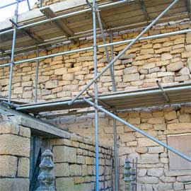 Preparation for Rubble Wall Repointing
