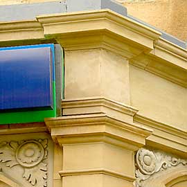 Stone restoration to eroded mouldings